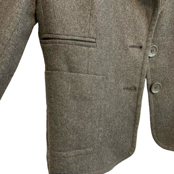 EXPRESS Dark Gray Wool Waist Length Blazer - Picture 9 of 10